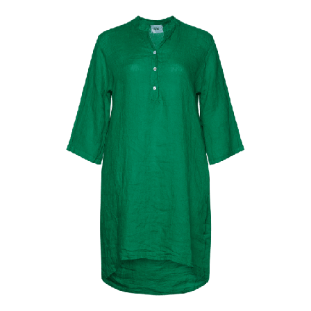 Tiffany 17690p, Shirt Dress With Pocket, Linen - Apple Green Klänningar Dam Grön L-XL