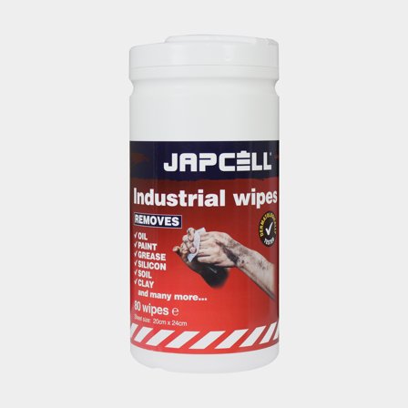 Lingettes nettoyantes / lingettes humides Japcell Industrial Wipes, 20 x 24 cm, fines, lot de 80