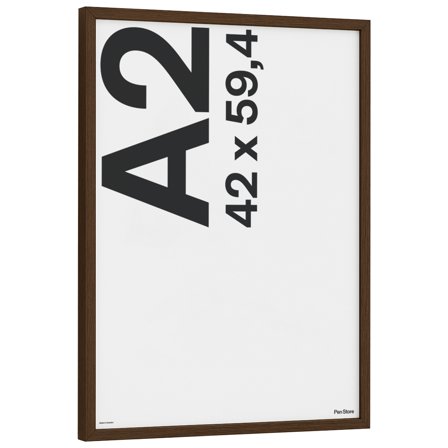Pen Store Houten lijst Walnootkleur 42x59,4 cm A2