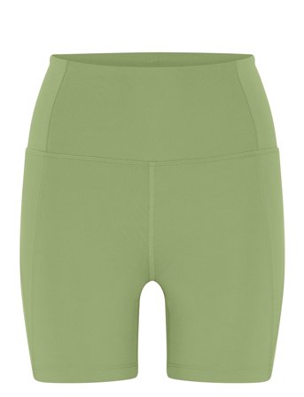 Compressive High-Rise Run Shorts Green Girlfriend Collective