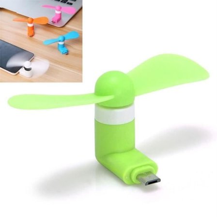 Mini Fläkt - YIOU - Bärbar - Micro USB - Ultra-tyst - Grön