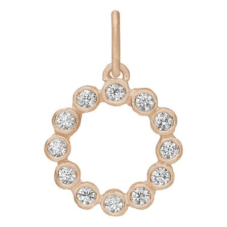 Frk. Lisberg Emmy pendant rosa Gul, Dame Halskæder, Størrelse: ONE Size