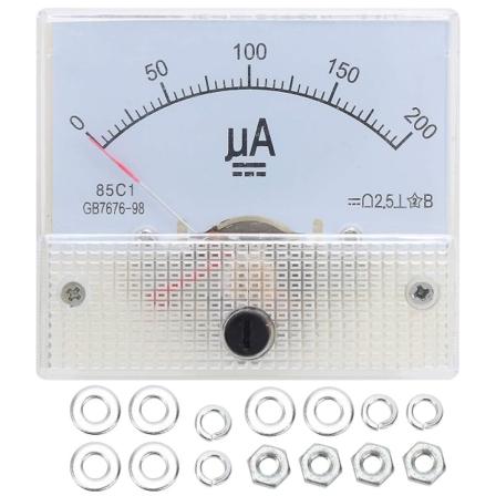 Ny 85c1 Dc0-200ua Pointer Type Dc Amperemeter Microampere Dc Meter