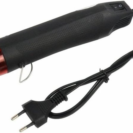 Pieni kädessä pidettävä, 220 V:n sähköinen kuumailmapuhallin, 300 W, lämpöpuhallin ruuvilla