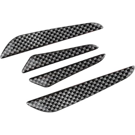 4kpl Musta Hiilikuitukuvioinen Auton Törmäyssuoja Puskuri D