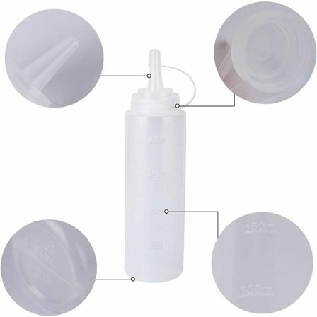 Keittiön säilytystarvike Mausteannostelija Puristuspullot, 2 kpl