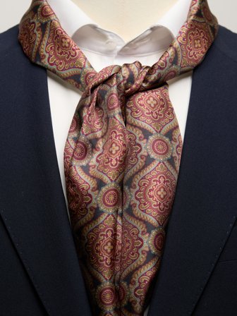 John Henric Men's Brauner Schal Medaillon Size Onesize