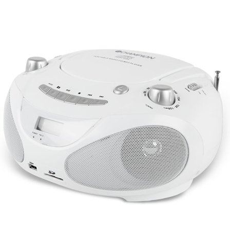 Boombox CD/Radio/MP3/USB Valkoinen