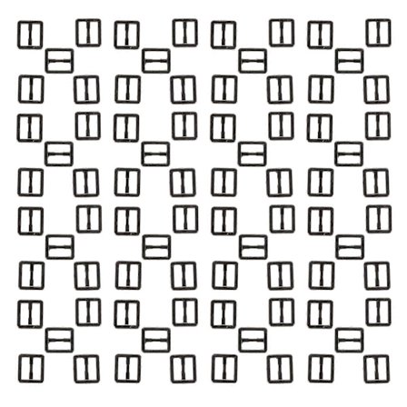 100 stk. Justerbare skyvespenner: Mini metallbelte spenne for dukketøy - DIY sy tilbehør 6mm liten feste for barn lappverk[D]