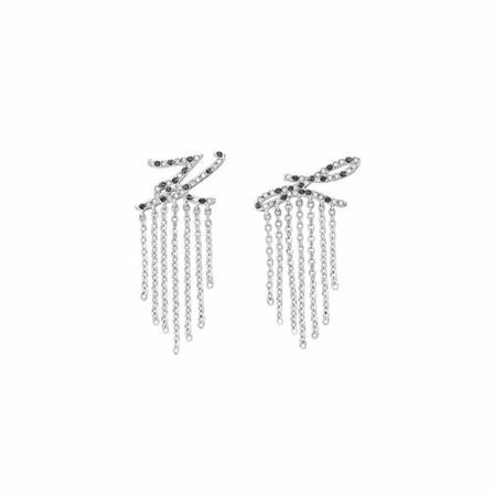 Karl Lagerfeld, Earrings Grijs, Dames, Maat:ONE Size