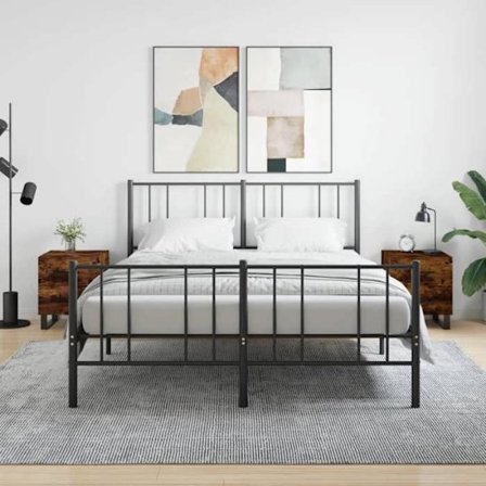 Maison Exclusive - Yöpöydät 2 kpl savupähkinä 40x35x47,5cm insinööripuuta