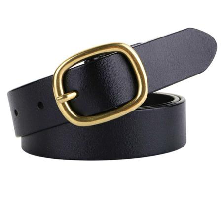 Dambälte Avtagbar Rem Läder Fast Kvinnlig Bälte Elegant