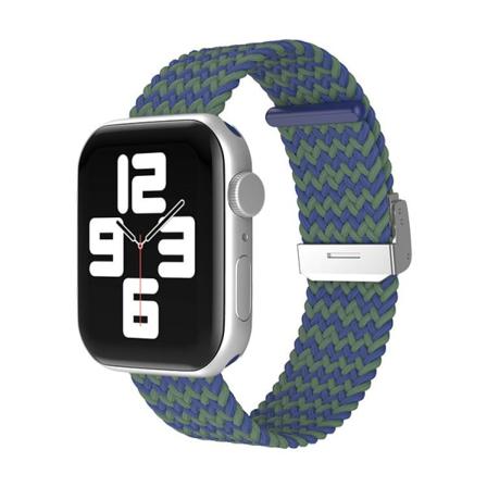 Apple Watch Kompatibelt Armband Elastiskt Blå/grön 38/40/41mm Blå One Size