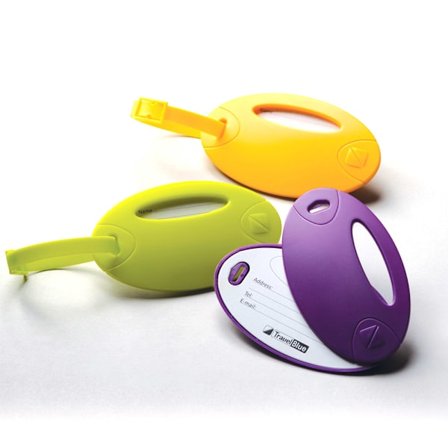 2 pack Neon Name Tags, mix Green, Purple or Yellow