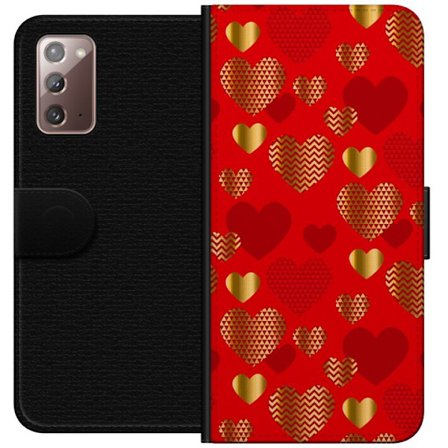 Kompatibelt Plånboksfodral till Samsung Samsung Galaxy Note20 GoldenHearts