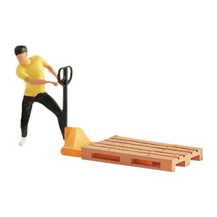 1:64 Pojke som drar vagn Samlarobjekt Miniatyr för Diorama DIY Scen Tillbehör