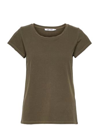 Liss Ss Gd 3174 T-shirt Top Grøn Samsøe Samsøe
