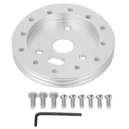 Universal Ratt 3 Håls Till Grant 0.5in Hub Spacer Pad För 6 Håls Adapter (silver)