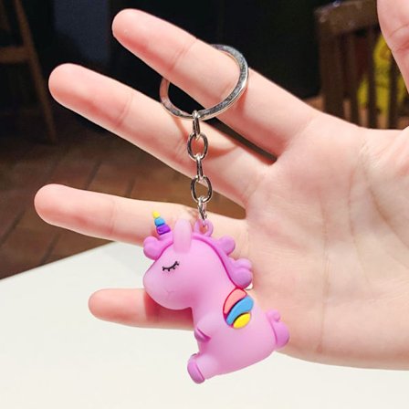 Den lilla lilla enhjørningen nøkkelring - Ikke den siste av sitt slag - C