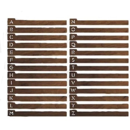 Vinyl Record Dividers, Vinyl Record Alphabetical Dividers, Vinyl Record Dividers With Tabs, Wooden Record Dividers