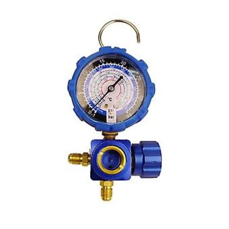 Kjølemiddelmåler for R410A R22 R134A R404A Manifold Måler Manometer Ventil med Visu