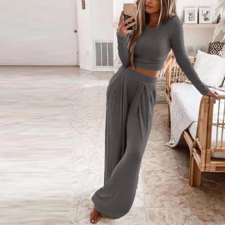 Solid Kvinnor Habwak House Dress Normal Sound Summits Two Pieces