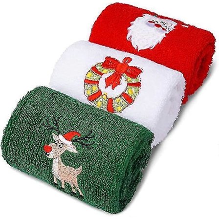 Joulukäsipyyhkeet Keittiöpyyhkeet Joulusetti 3 kpl (FMY)