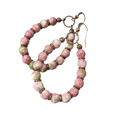 Unikke Håndlavede Bohème Øreringe med Natursten Stilfulde Dråbeøreringe Charm til Modebevidste Personer