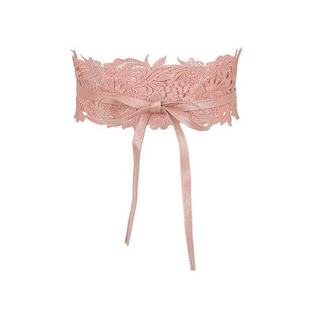 "Naisten pitsinen leveä vyötärövyö kiedottava korsettivyö rusettinauhalla" (FMY)