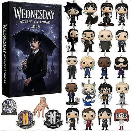 2025 Julekalender Dekoration Akryl ikke-3D Fuld stil A