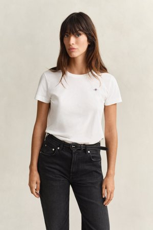GANT Damen T-Shirt (M) Weiß