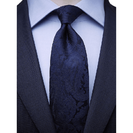 John Henric Paisleymönstrad Högtidlig Slips Accessoarer Herr Blå 8