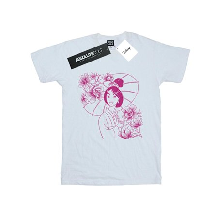 Disney Pojkar Mulan Mono Magnolia T-Shirt 7-8 År Vit