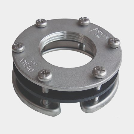 Rostfri fläns med underring till N3H/S3H nivågivare
