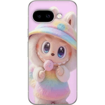 Kompatibel Mobilcover til Google Pixel 10a Monster kanin dukke vinyl figur sjove udtryk