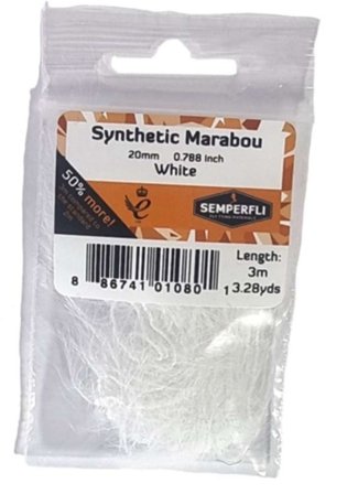 Semperfli Synthetic Marabou 20mm White