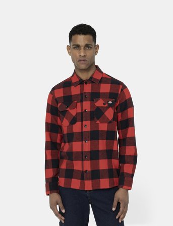 Dickies M Sacramento Shirt - Red - M