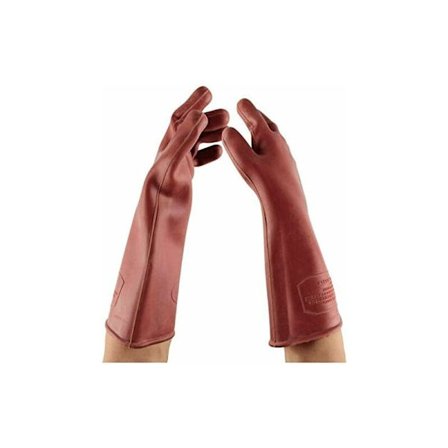 12KV Isolasjonshansker, Elektrisitet, (Farge: Rød, Størrelse: L40cm) Inn