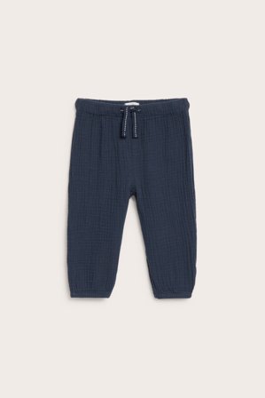 Newbie | Vävda byxor i muslin Mörkblå 86 | Mörkblå