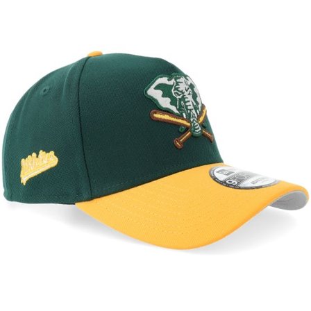 New Era - MLB Grön adjustable Keps - Hatstore Exclusive x Oakland Athletics 9FORTY Dark Green/Ancient Gold A-frame Adjustable @ Hatstore