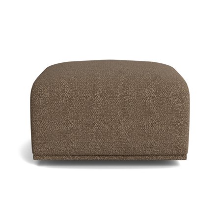 Tuesday Pouf Sitzpouf Hocker in Raisa Braun, moderner Stil mit strukturierter Oberfläche, bequemer Polsterhocker für Wohnzimmer, 44cm Höhe.