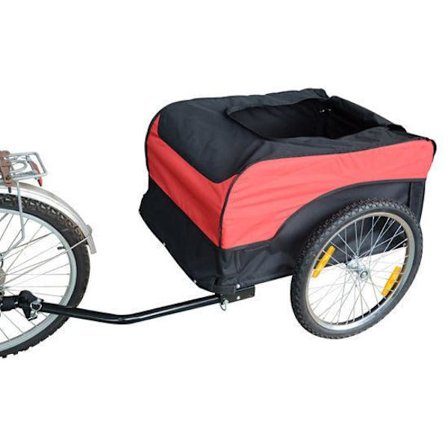 Rootz Cykeltrailer - Rød, Sort - Stål, Stof - 51.181 cm x 30.32 cm x 25.59 cm
