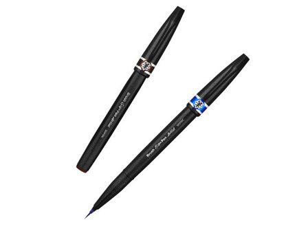 Pentel Penselpenna Sign Pen Artist blå - Lyreco - Kontorsmaterial - Pennor - Kalligrafipennor
