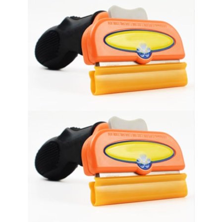 2 stk. værktøjskamb til fjernelse af hunde- og kattehår - Sikker hundehårfjerner og børste/kattebørste - Nemmeste kæledyrstoiletbørste til at 