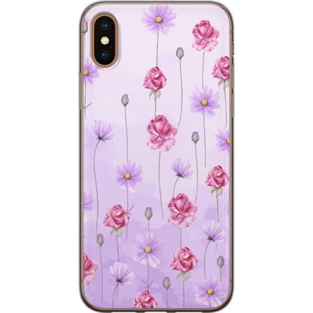 Kompatibelt Mobildeksel til Apple iPhone XS Petal Reverie Lilac Mist