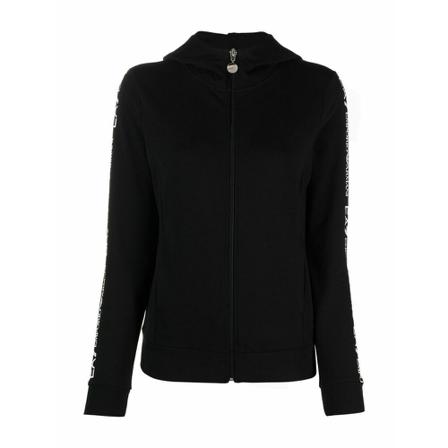Emporio Armani Ea7, Zip-throughs Czarny, Kobieta, Rozmiar: L