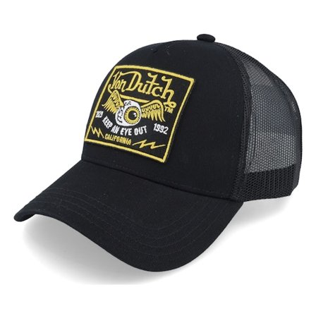 Von Dutch - Noir trucker Casquette - Keep An Eye Black Trucker @ Hatstore