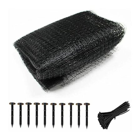 Kestävä ja uudelleenkäytettävä linnunsuojaverkko - 2 x 20 m - kestävä suojaverkko - 2 cm verkko