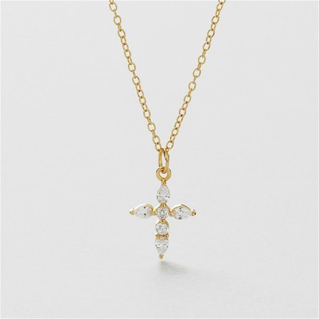 Drop Cross Necklace