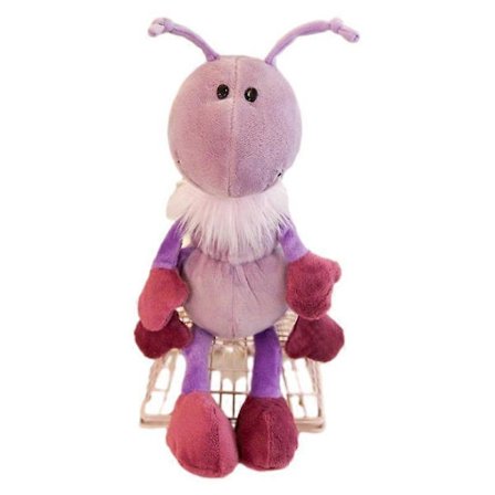 Söt simulerad färgglad myra plyschleksak docka liten docka klor maskin docka Barnens dag present